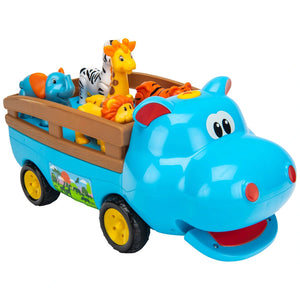 Big Steps Play Hippo Safari Truck With Safari Animals