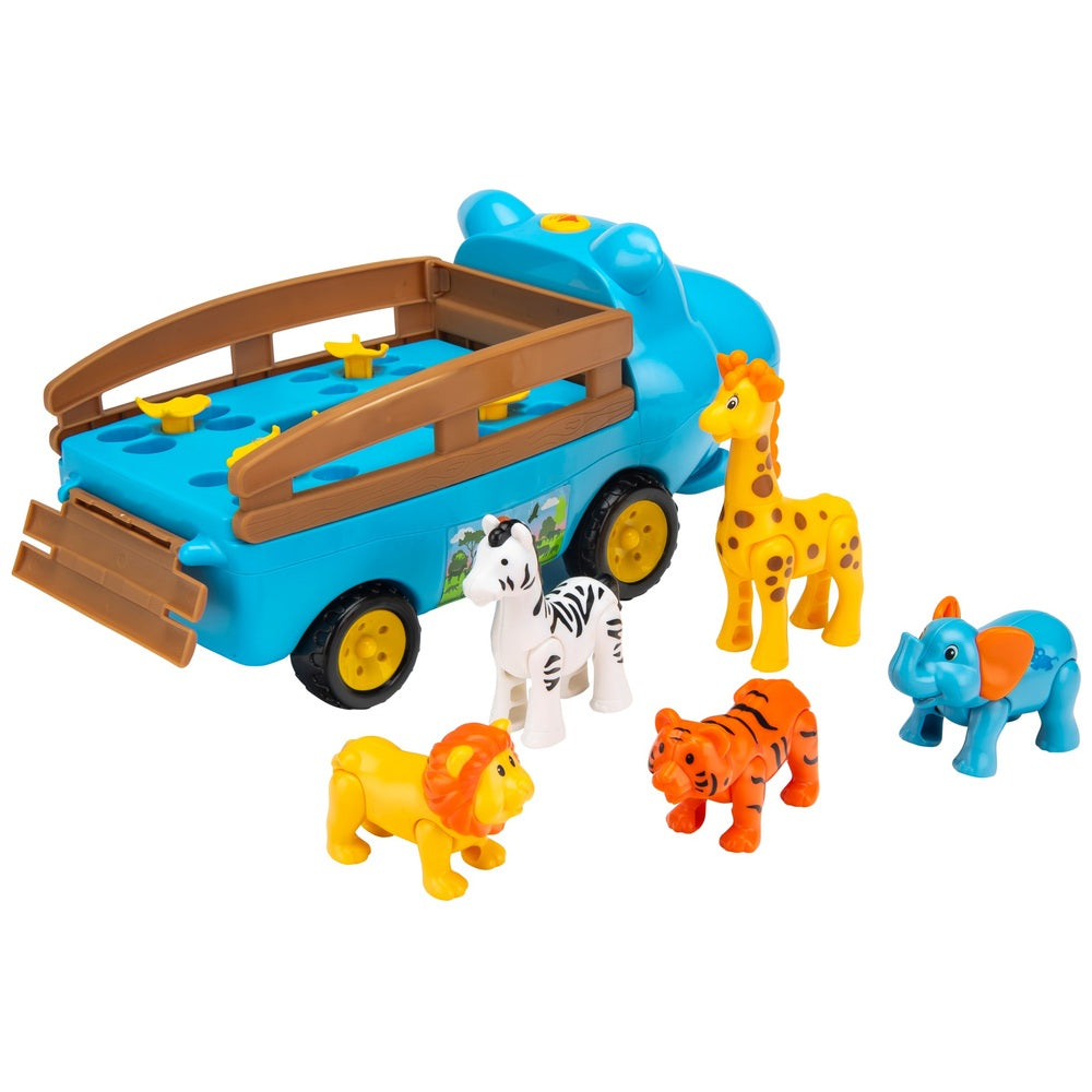 Big Steps Play Hippo Safari Truck With Safari Animals