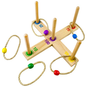 Wooden Garden Ring Toss Game