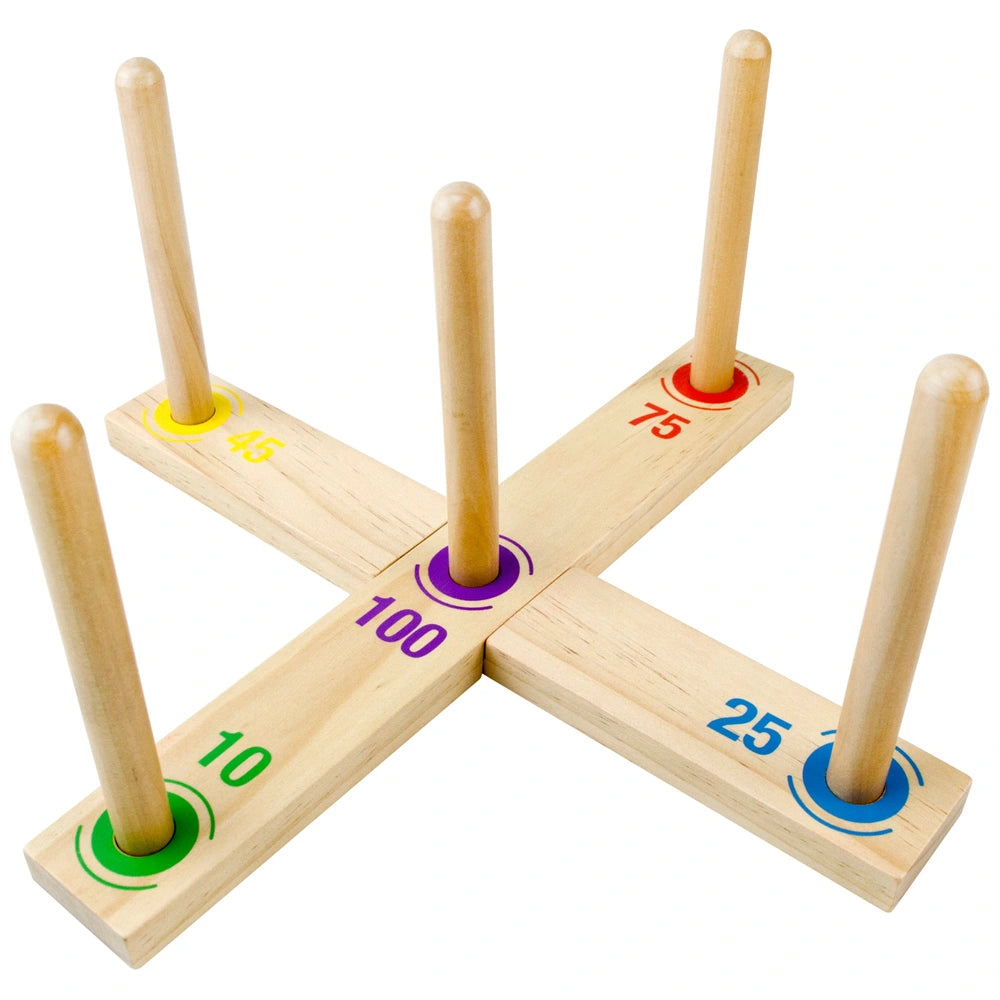 Wooden Garden Ring Toss Game