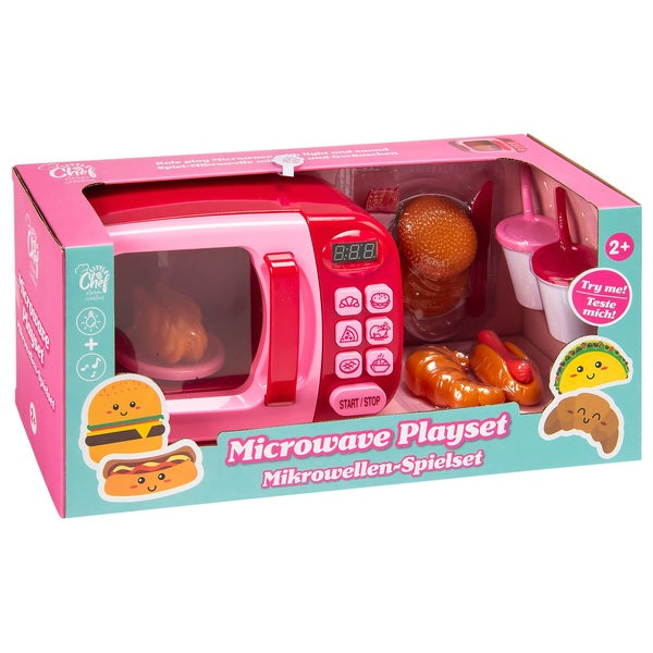 Kitchen Corner Microwave Playset Pink