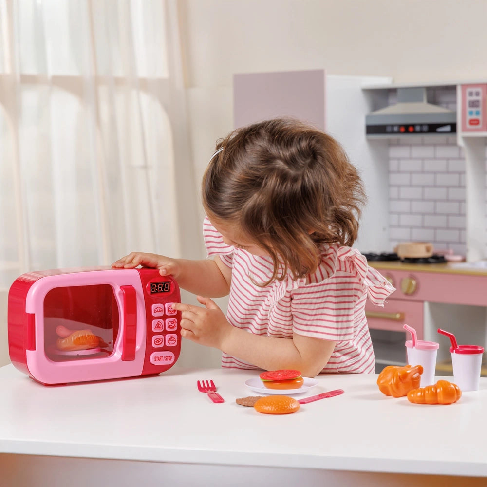 Kitchen Corner Microwave Playset Pink