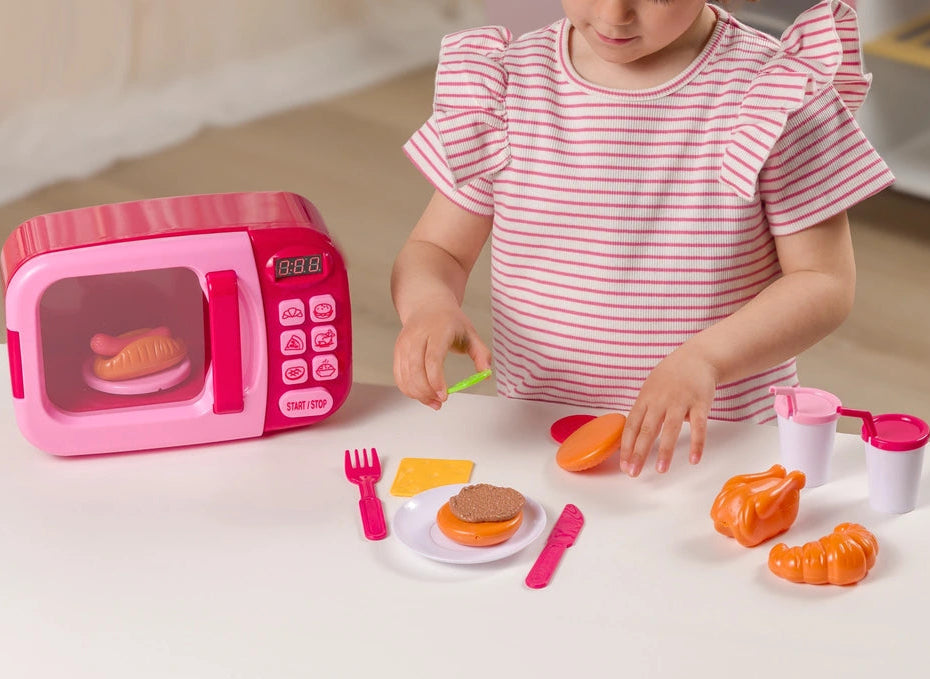 Kitchen Corner Microwave Playset Pink