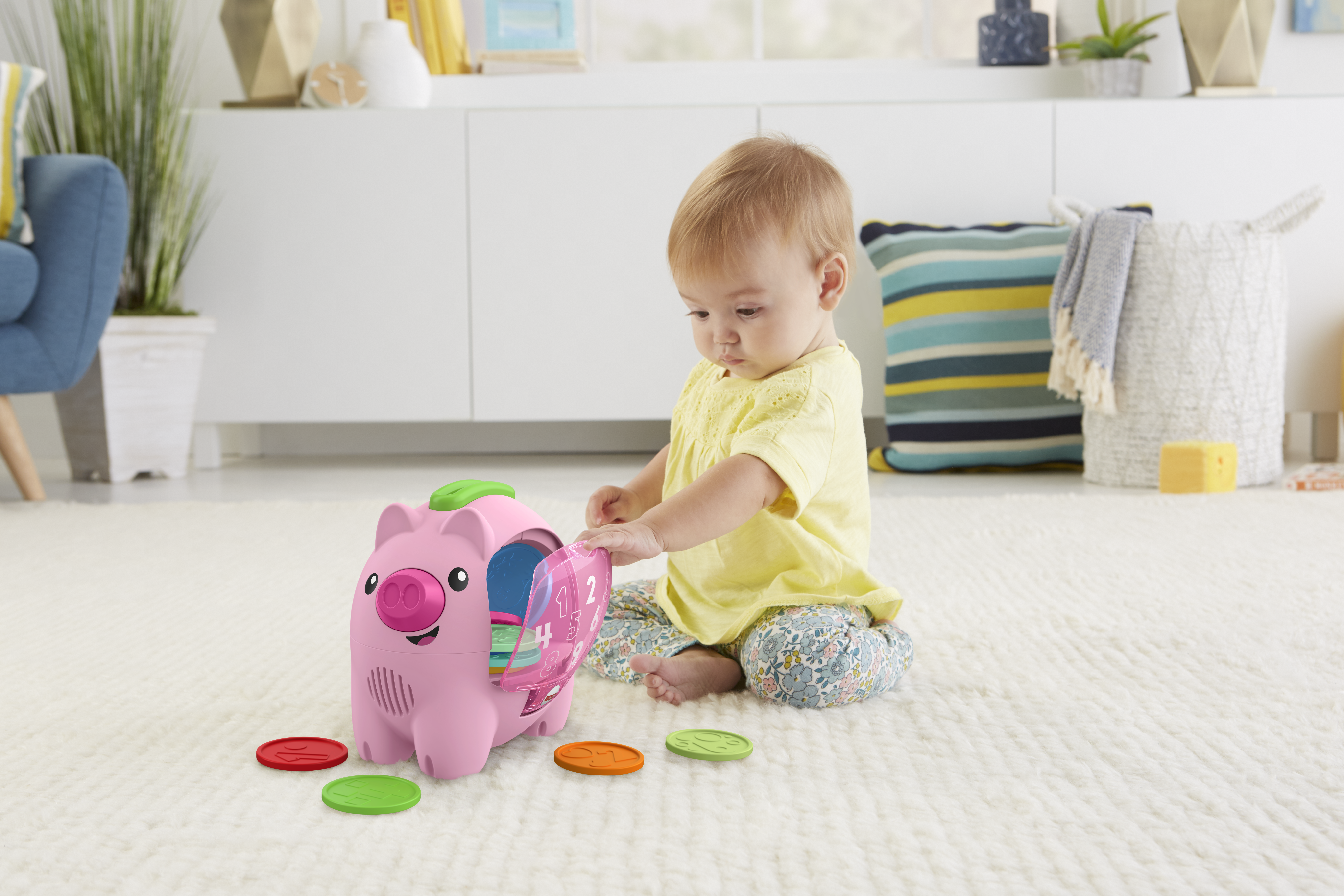 Fisher-Price Laugh & Learn Count & Rumble Piggy Bank Activity Toy