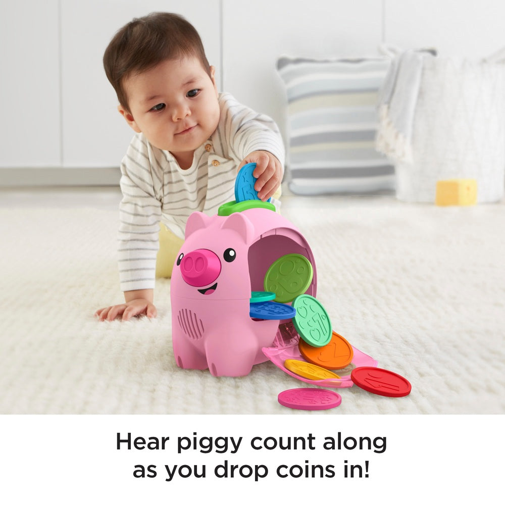 Fisher-Price Laugh & Learn Count & Rumble Piggy Bank Activity Toy