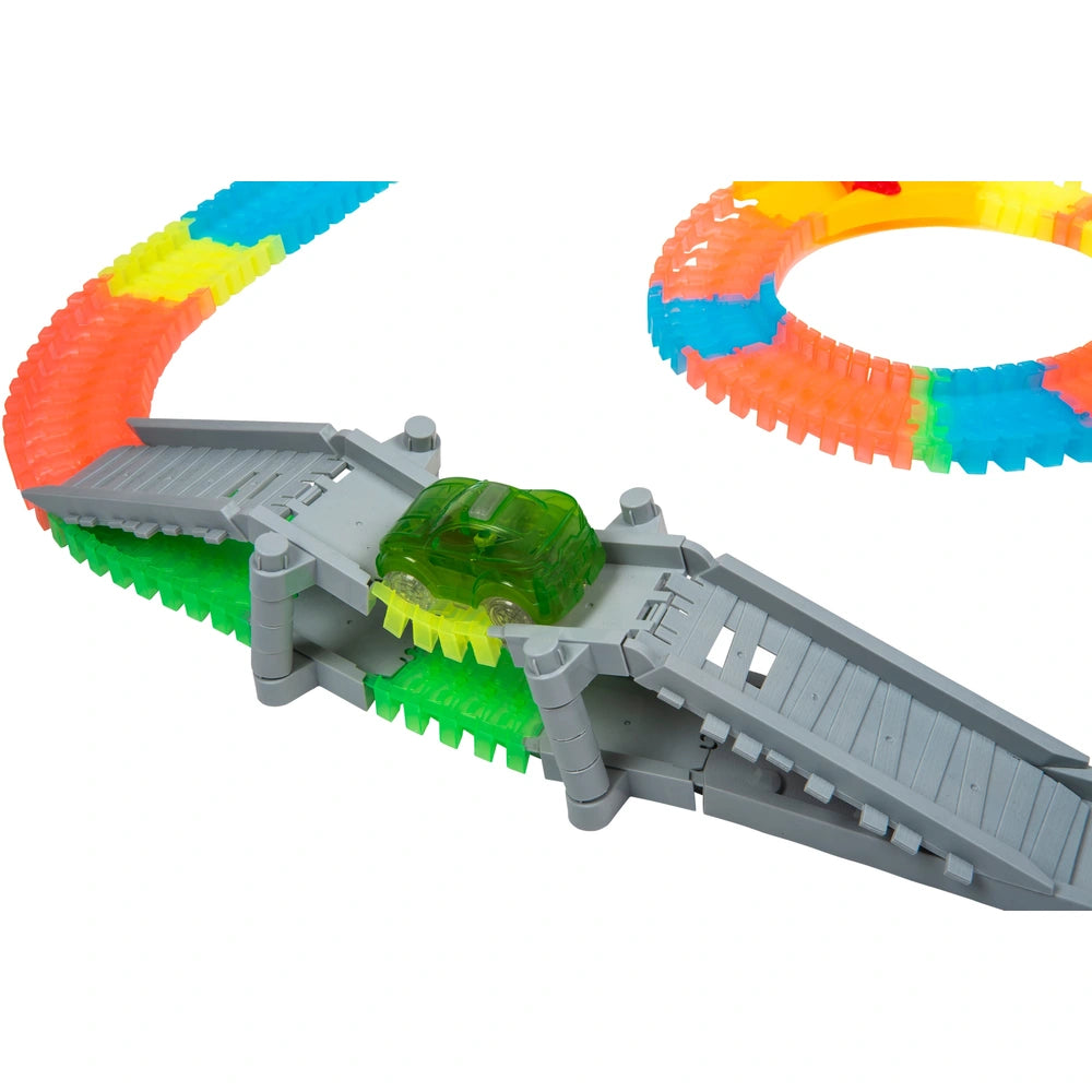 Glow Tracks Glow-In-The-Dark Race Track Double Loop Set