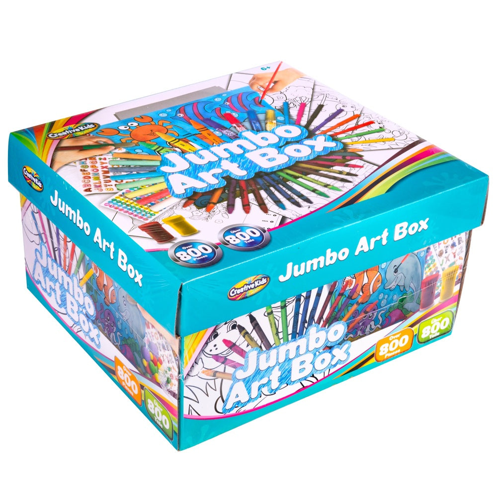 Art Supplies Jumbo Box With Colouring Pages 800+ Piece