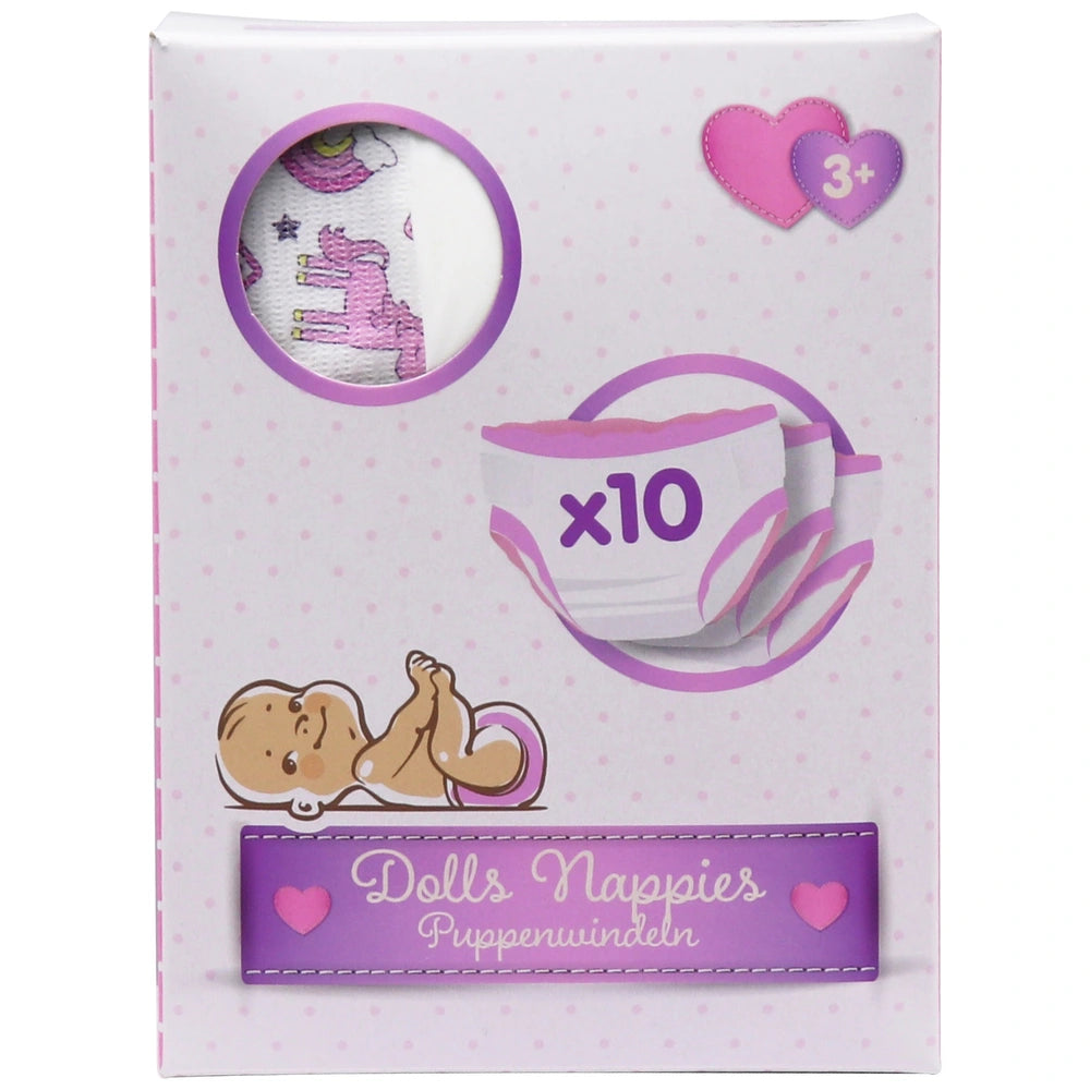 10-Pack Baby Doll Nappies