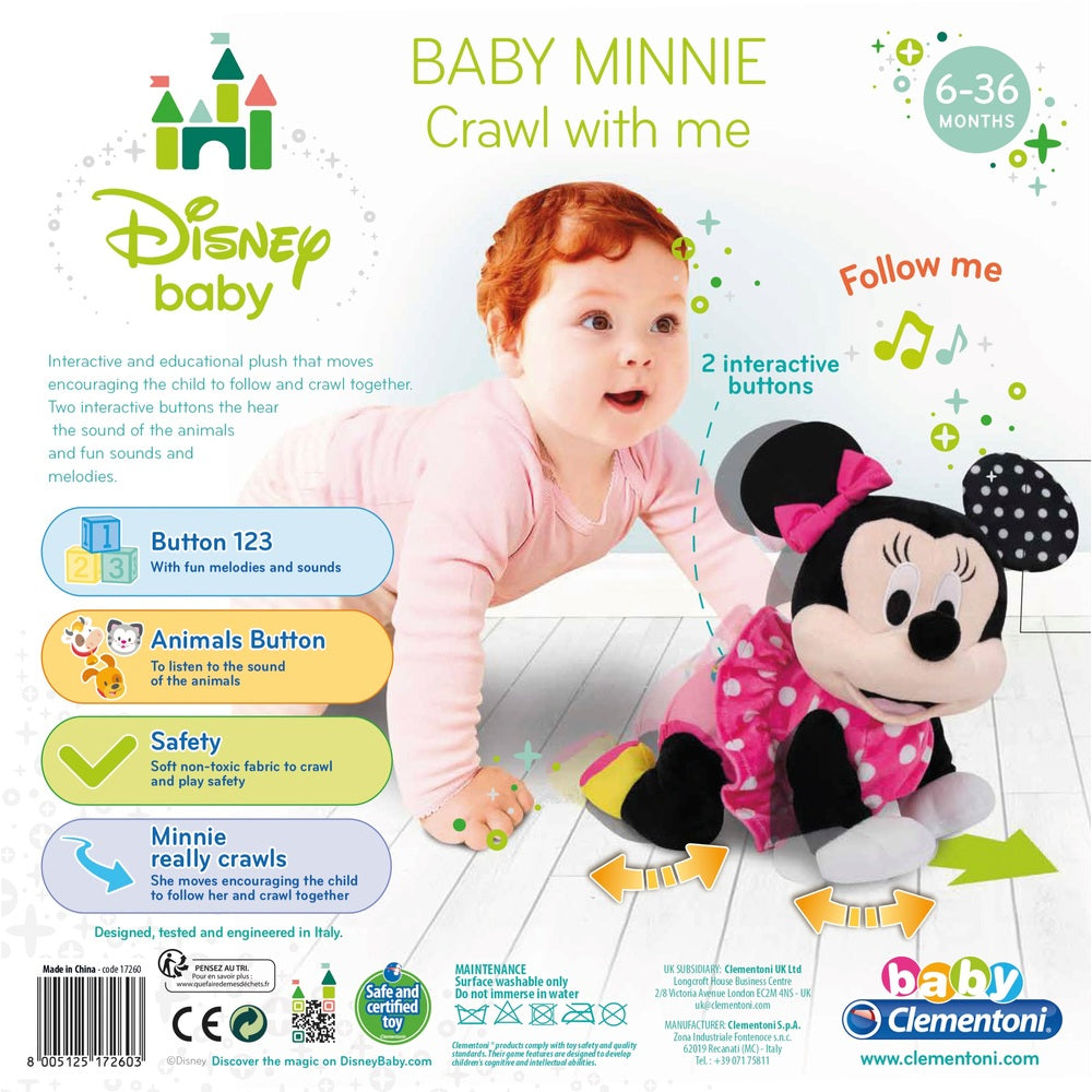 Clementoni Disney Baby Minnie Crawl With Me