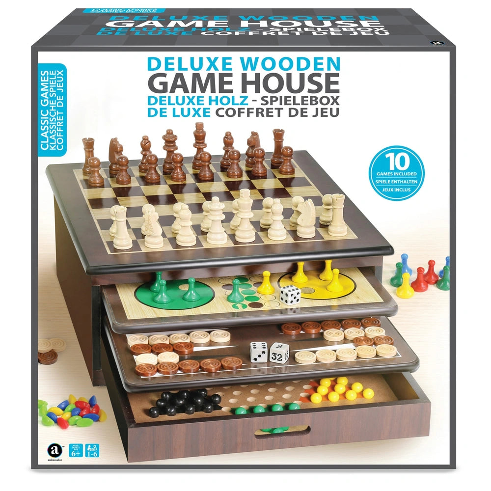 Deluxe Wooden Game House