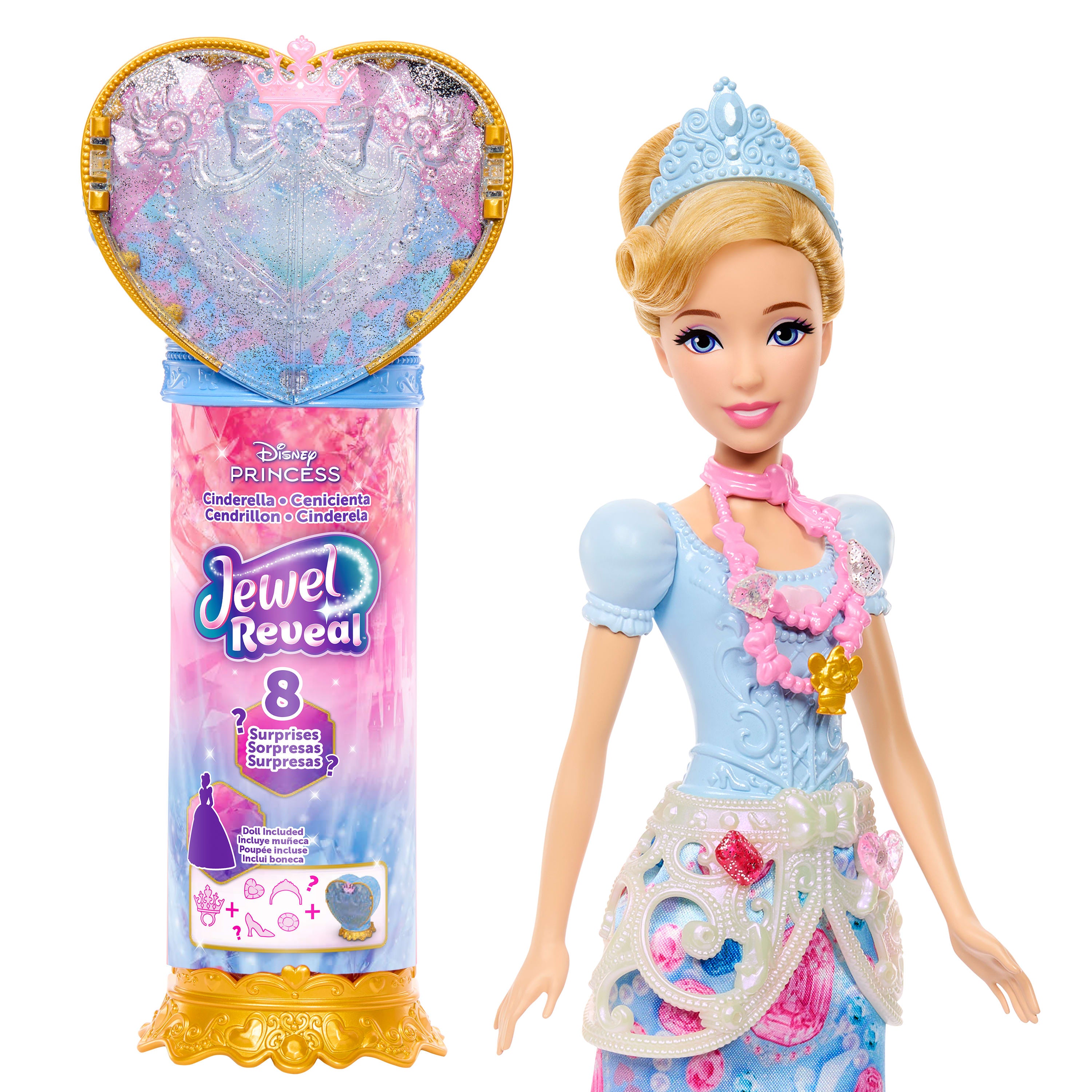 Disney Princess Doll Jewel Reveal Cinderella