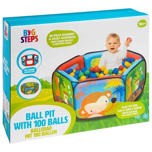 Big Steps Ball Pit With 100 Balls