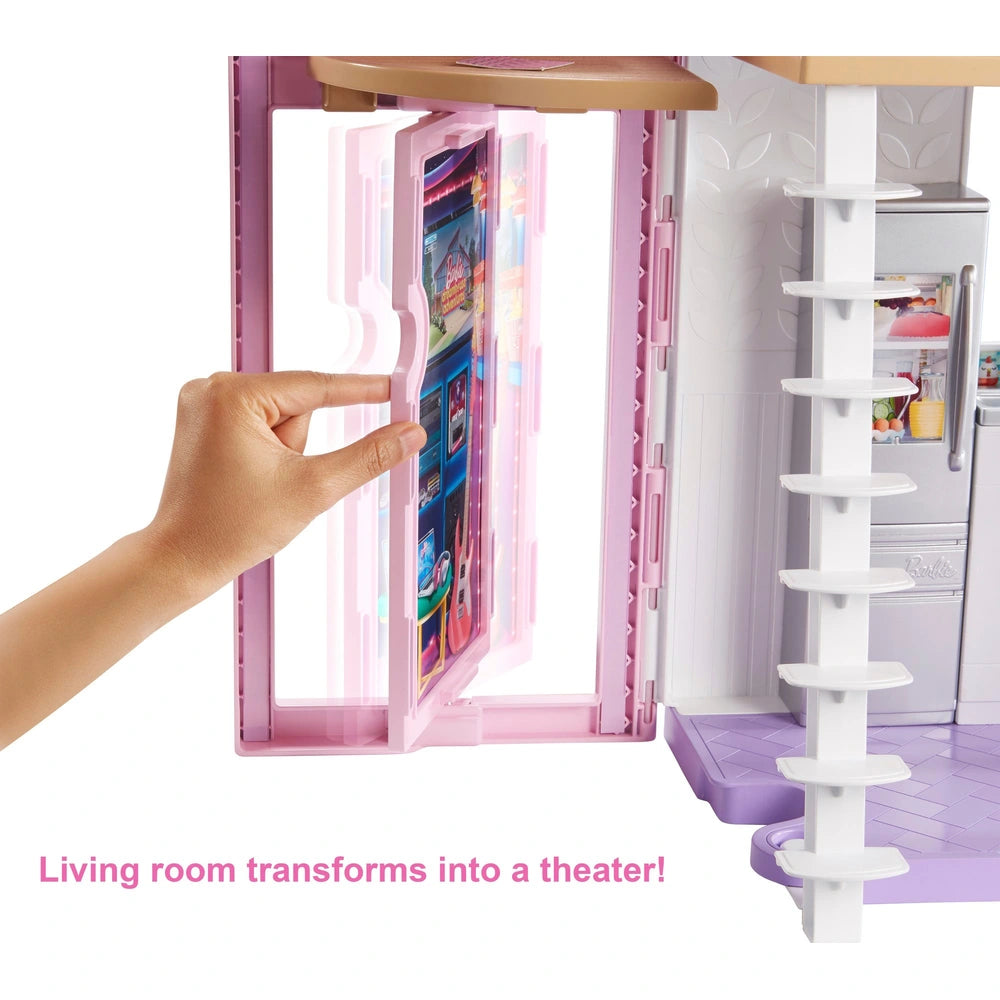 Barbie Malibu House With 6 Rooms And 25 Accessories