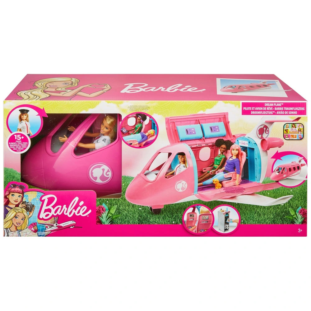 Barbie Dream Plane With Pilot Doll