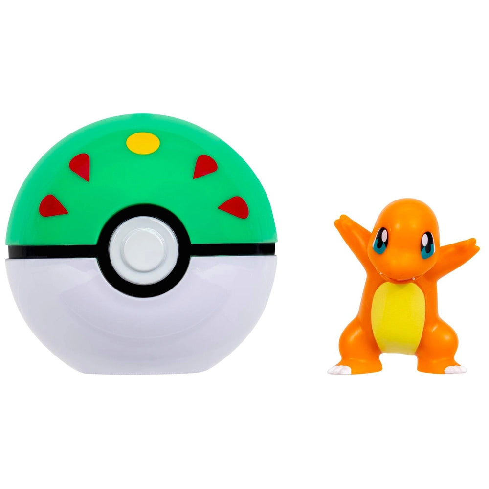 Pokémon Clip 'N' Go Friend Ball And Charmander Battle Figure