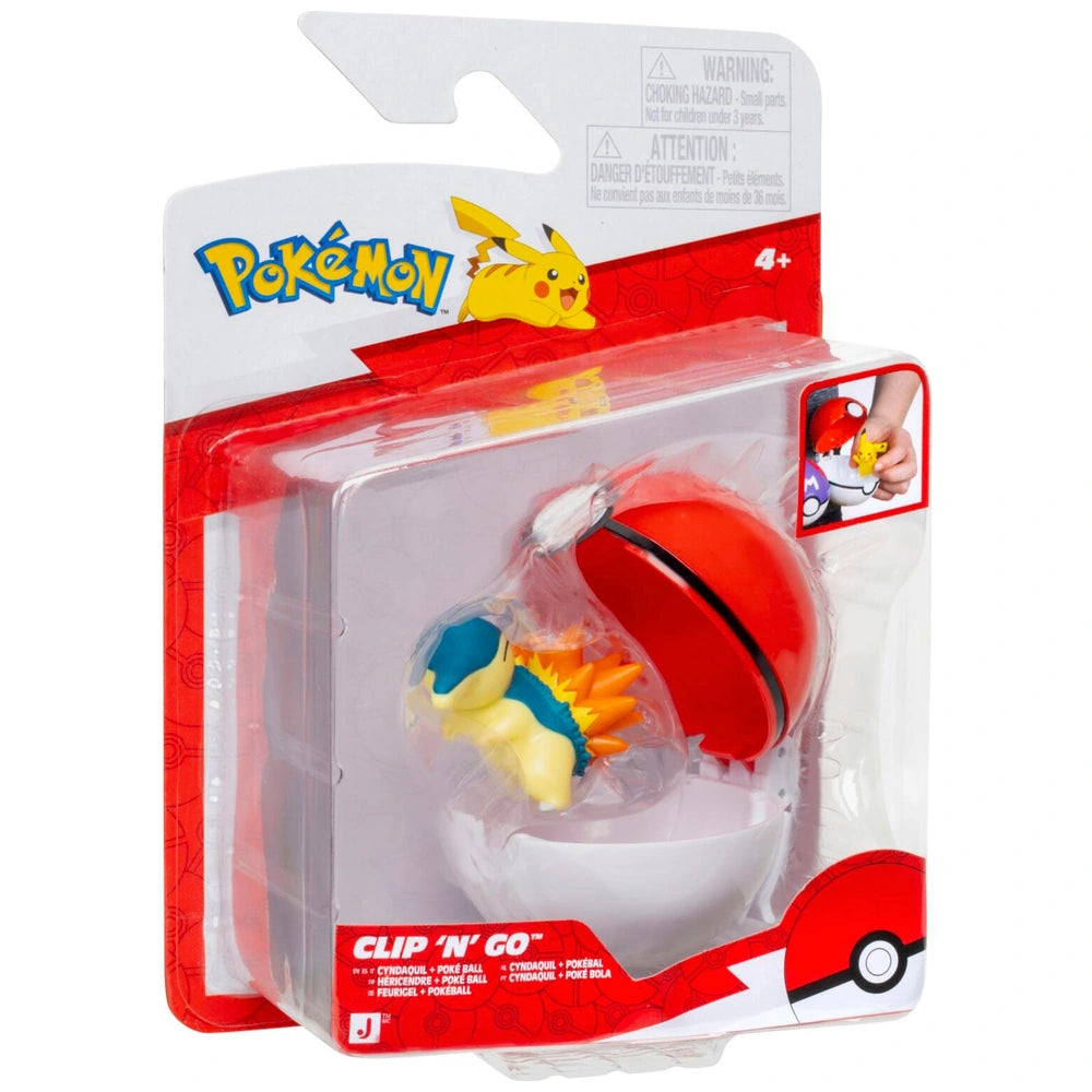 Pokémon Clip 'N' Go Poké Ball And Cyndaquil Battle Figure