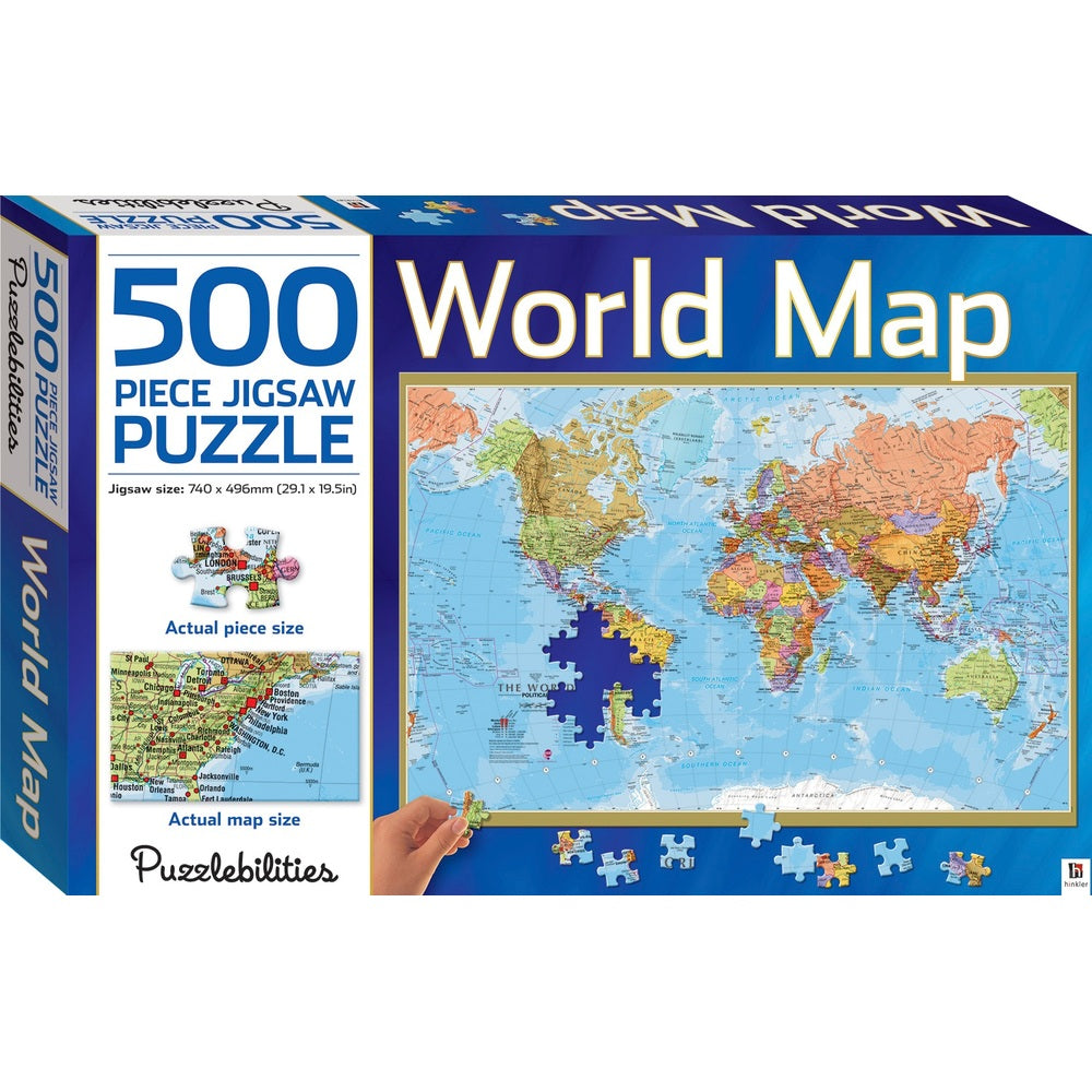 Puzzlebilities 500 Piece World Map Puzzle
