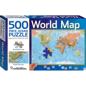 Puzzlebilities 500 Piece World Map Puzzle