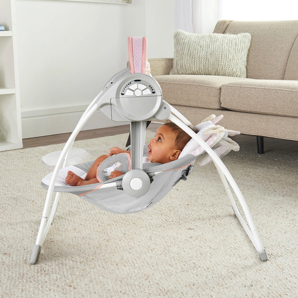 Ingenuity Comfort 2 Go Portable Baby Swing - Flora
