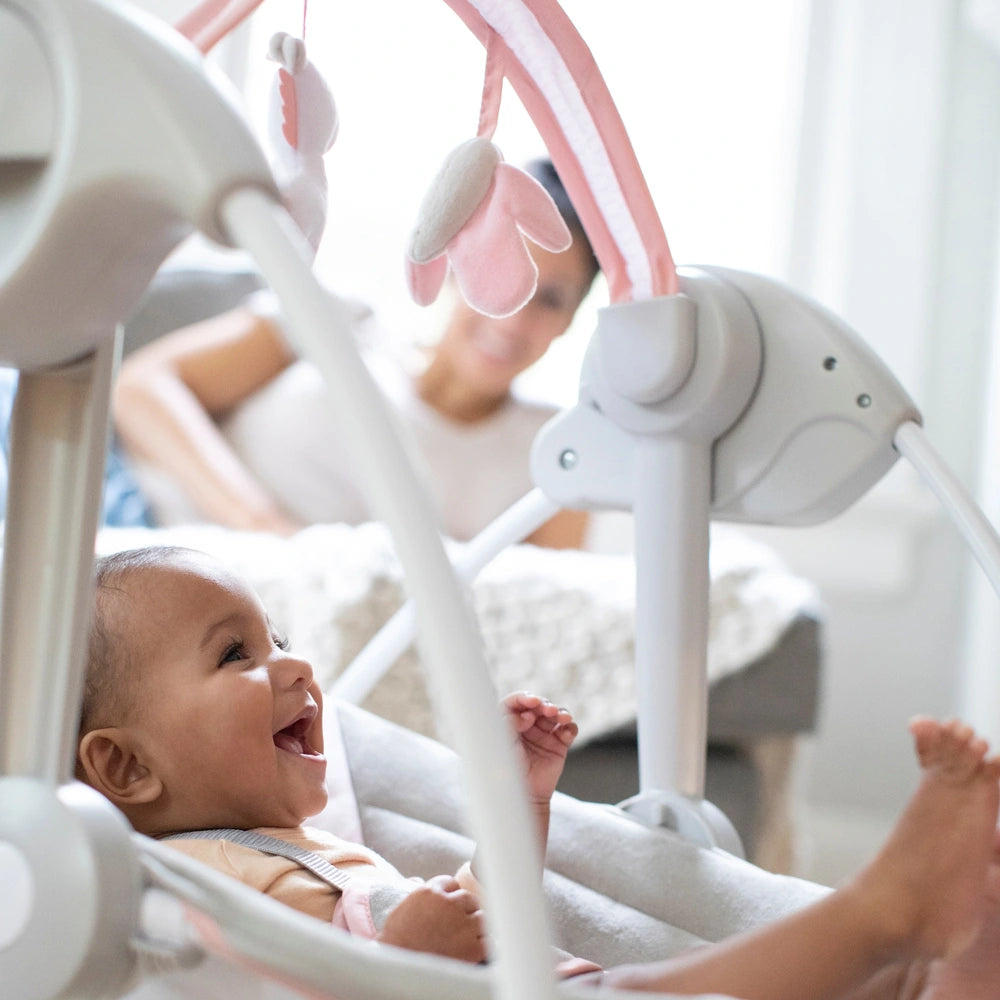 Ingenuity Comfort 2 Go Portable Baby Swing - Flora