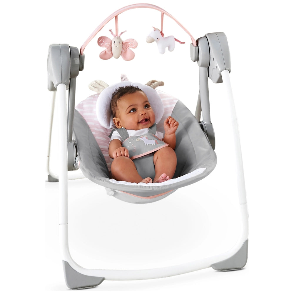 Ingenuity Comfort 2 Go Portable Baby Swing - Flora