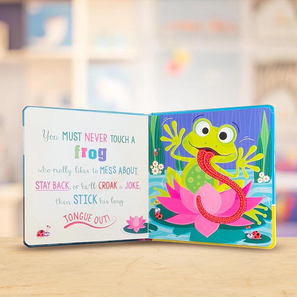Never Touch An Axolotl! Interactive Sensory Board Book