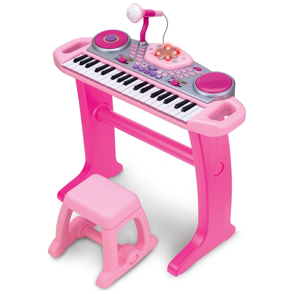 Big Steps Groove Rockstar Keyboard Pink