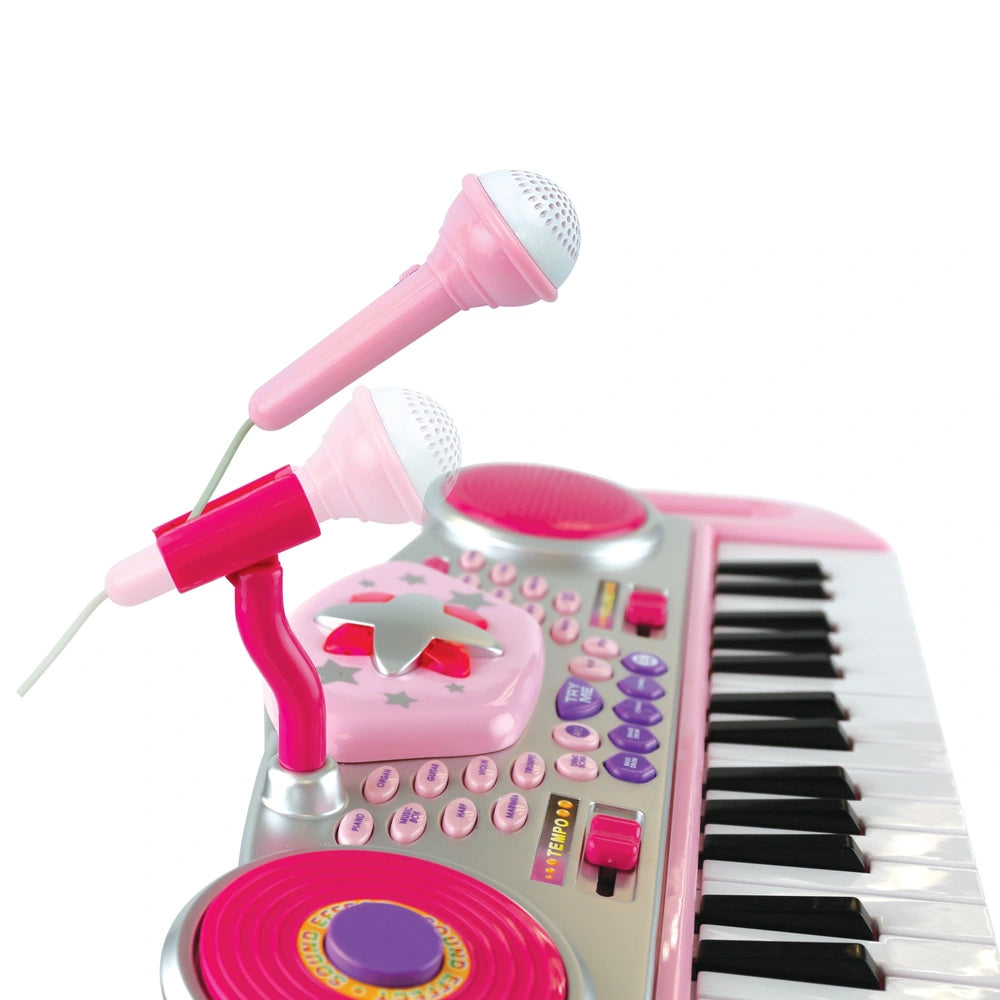 Big Steps Groove Rockstar Keyboard Pink