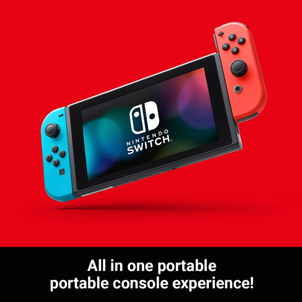 Nintendo Switch Neon Red/Blue With Improved Battery Life