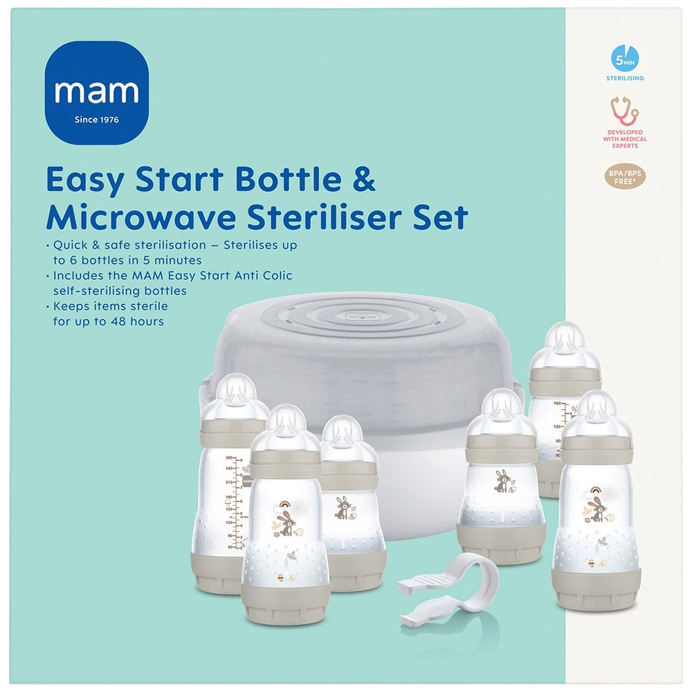 Mam Easy Start Bottle And Microwave Steriliser Set