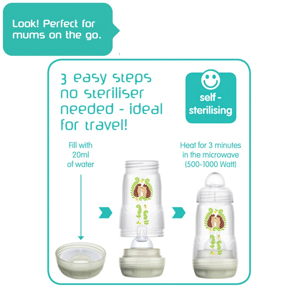 Mam Easy Start Bottle And Microwave Steriliser Set
