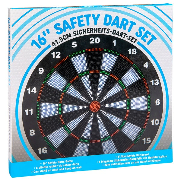 16 Inch Safety Dartboard With 6 Safety Darts