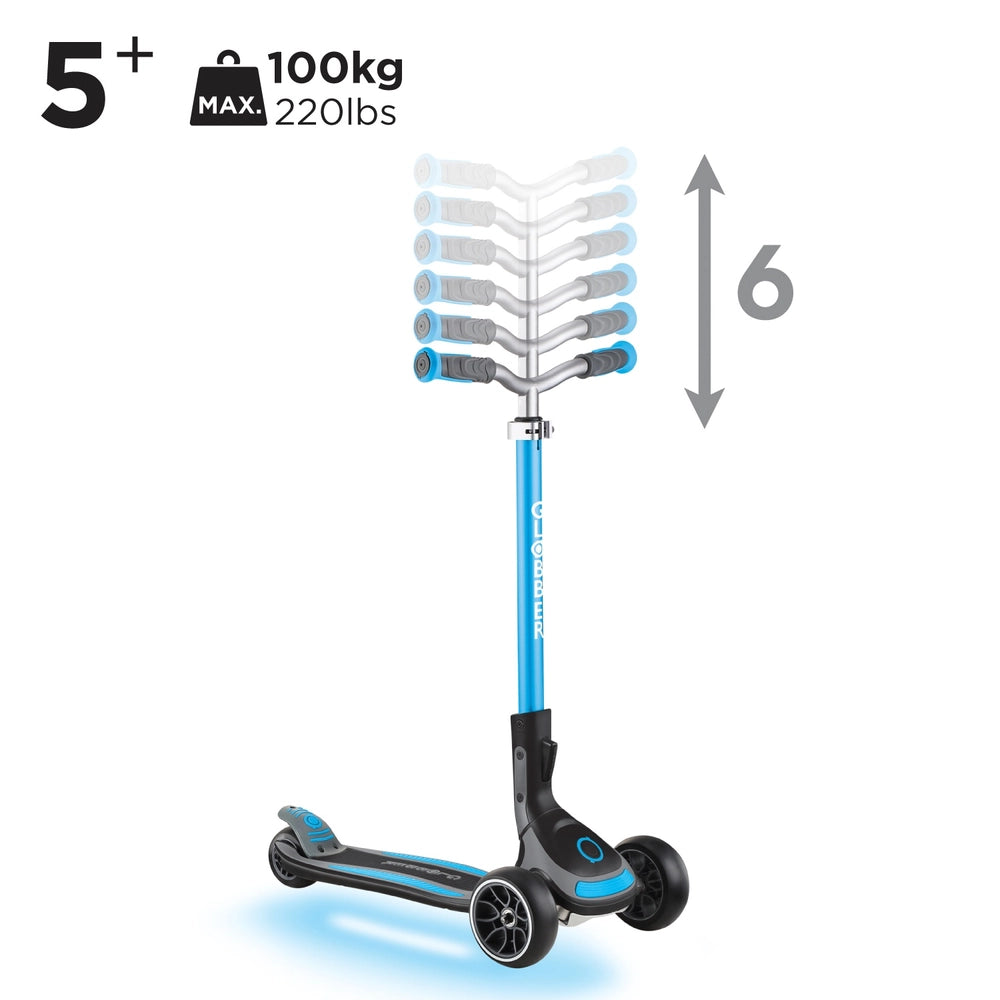 Globber Ultimate Lights Sky Blue Scooter