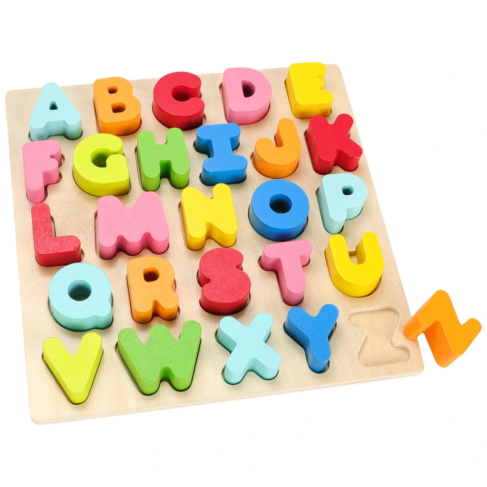 Chunky Wooden Alphabet Shapes Puzzle