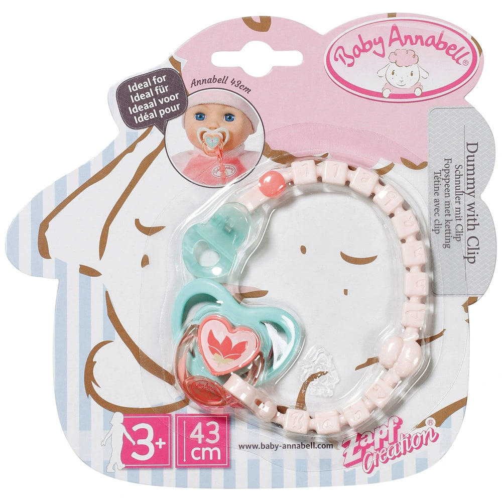 Baby Annabell Dummy With Clip Assortment