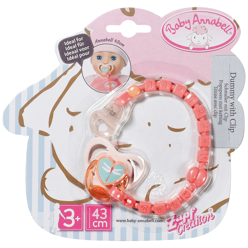 Baby Annabell Dummy With Clip Assortment