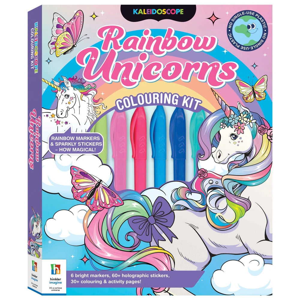 Kaleidoscope Colouring Pages Book Unicorn Rainbows Assortment