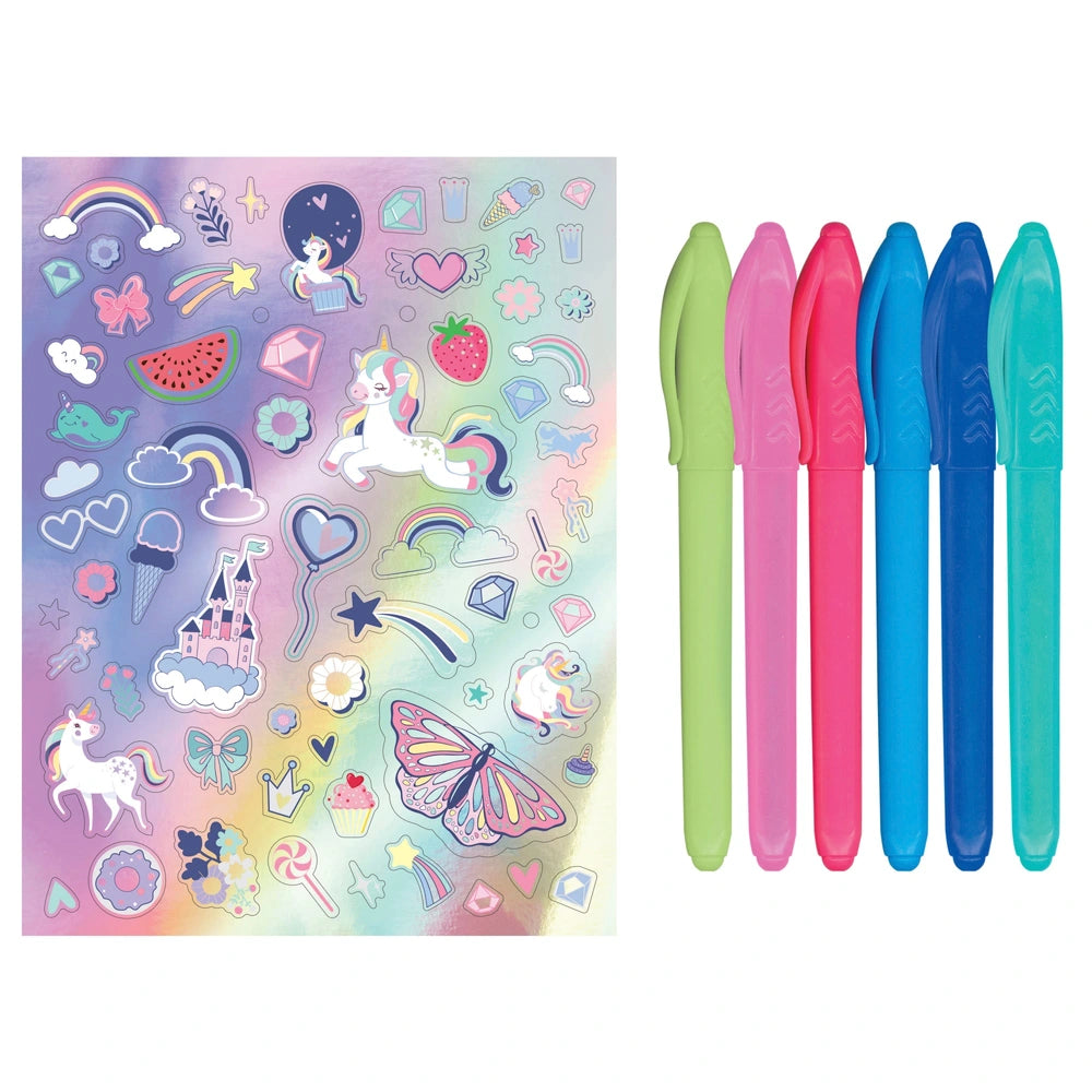 Kaleidoscope Colouring Pages Book Unicorn Rainbows Assortment