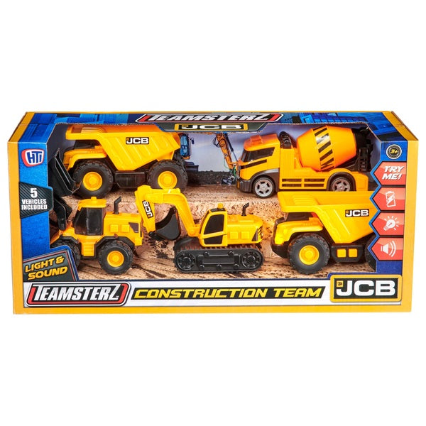 Teamsterz Jcb Construction Team Vehicles 5 Pack