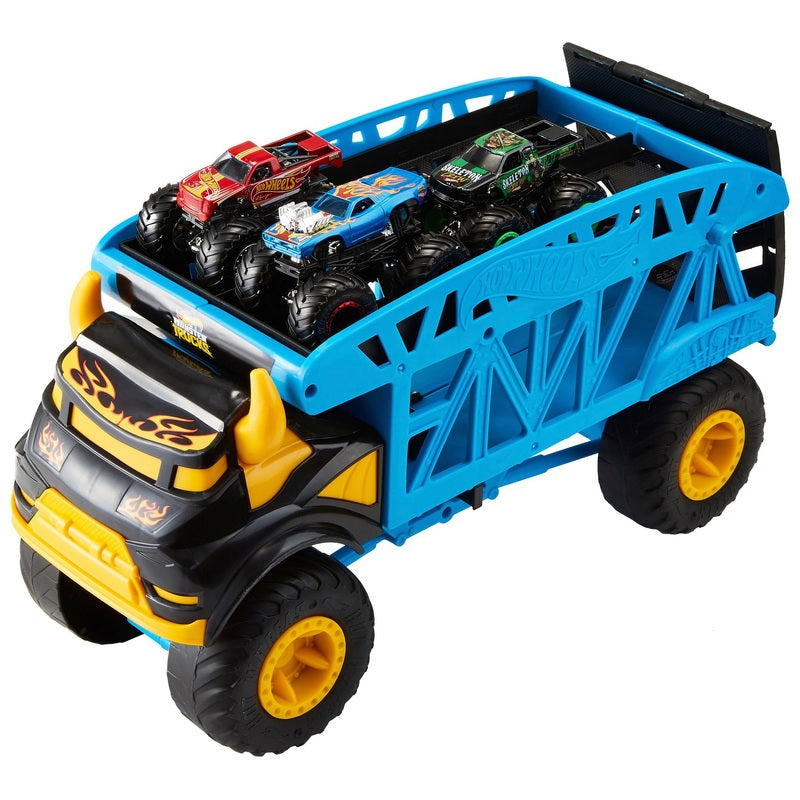 Hot Wheels Monster Mover And 3 Trucks Vehicle