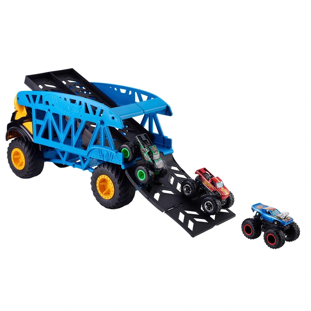 Hot Wheels Monster Mover And 3 Trucks Vehicle