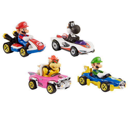 Hot Wheels Mario Kart Diecast 4-Pack Assortment