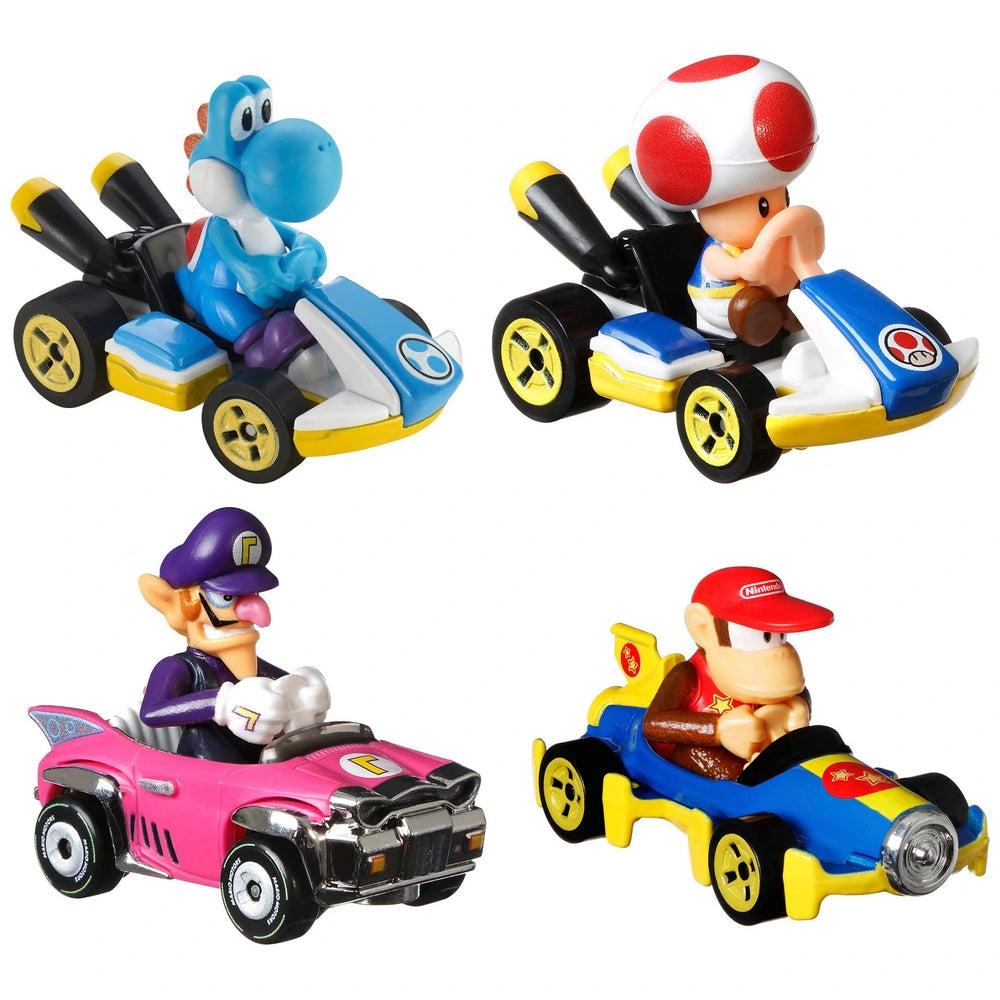 Hot Wheels Mario Kart Diecast 4-Pack Assortment