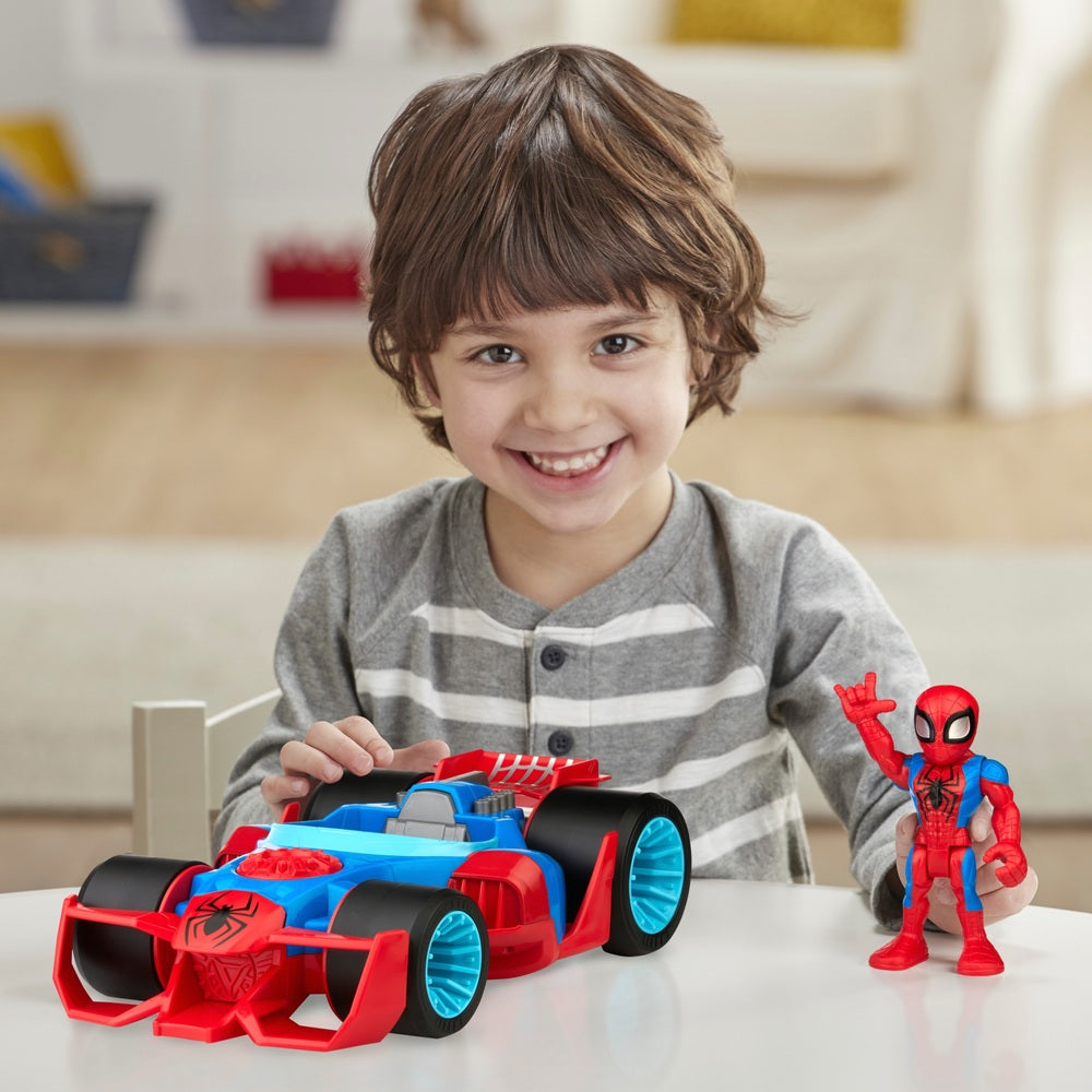 Playskool Heroes Marvel Super Hero Adventures 13Cm Action Racers Vehicle 2 Pack
