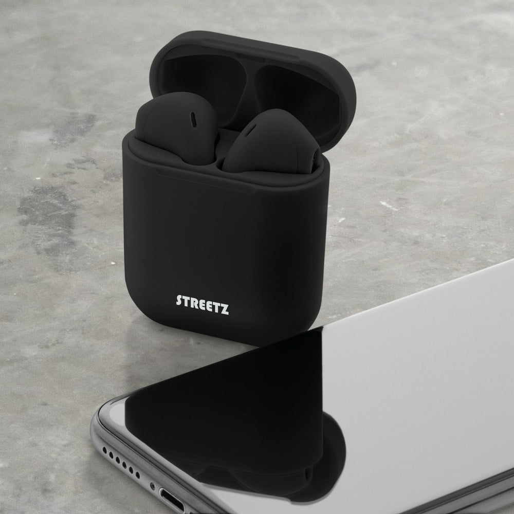 Streetz True Wireless Bluetooth Earbuds Black