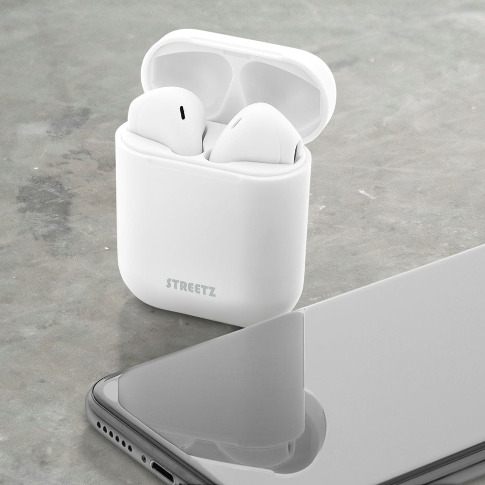 Streetz True Wireless Bluetooth Earbuds White