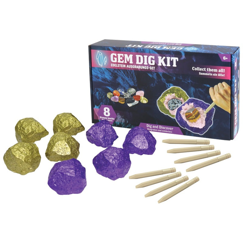Gem Dig Kit 8 Pack Assortment