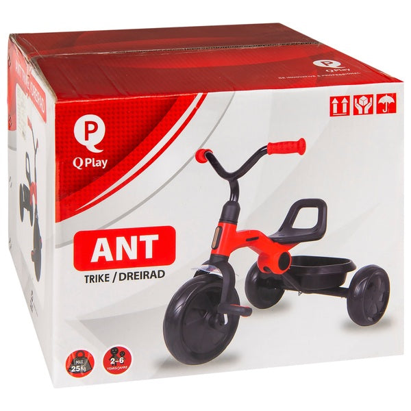Q Play Ant Folding Trike Red