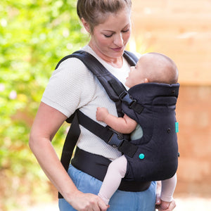 Infantino Flip Advanced 4-In-1 Black Denim Baby Carrier