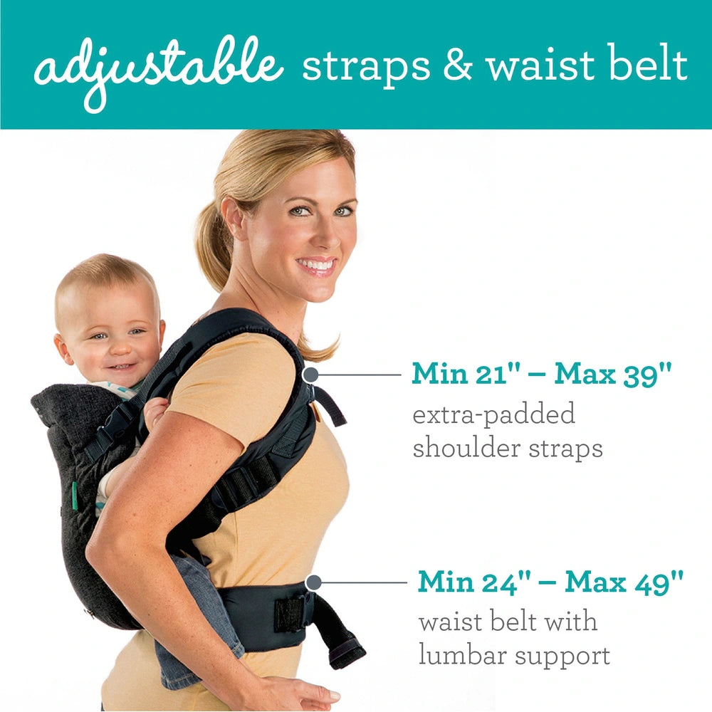 Infantino Flip Advanced 4-In-1 Black Denim Baby Carrier